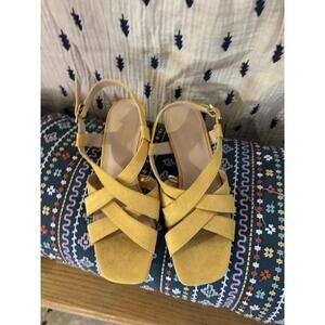 Ann Taylor Suede Criss Cross Strapped Heels - 6M